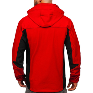 Veste softshell homme sur mesure, légère, imperméable, respirante, col montant, fermeture éclair, pour activités de plein air - Product Image 2