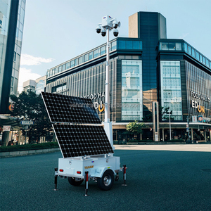 Di động năng lượng mặt trời giám sát Trailer OFF-Grid CCTV Trailer với năng lượng mặt trời 4G 5g PTZ camera - Product Image 2