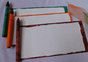 Blank Scroll Invitations for weddings events and DIY calligraphy OEM wholesale private label worldwide export. - Product Image 3