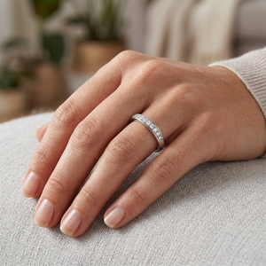 Luxury Lab Grown Diamond <b>Ring</b> <b>Gold</b> East-West Bezel Set Oval Cut Engagement <b>Rings</b> for Women Jewelry - Product Image 1