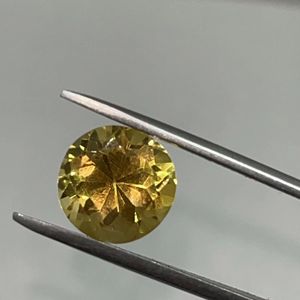 ซิทรินสีทองธรรมชาติ 3.0 มม. ทรงกลมเจียระไนแบบบริลเลียนท์ คุณภาพดีที่สุด พลอยเม็ดเดี่ยวสำหรับทำเครื่องประดับ - Product Image 1