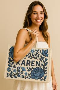 Bolso de Mano de Algodón Hecho a Mano Estilo Bohemio para Mujer, Bolso de Hombro Tipo Tote con Cuentas Estilo Indio para Fiestas y Compras, Estilo Boho - Product Image 3