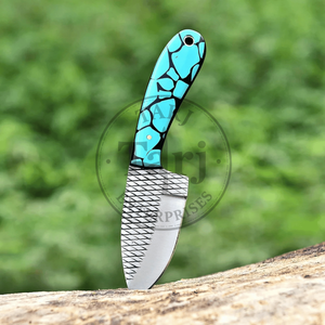 Cuchillo de Caza Industrial de Hoja Fija de Acero D2 Hecho a Mano por TARJ ENTERPRISES, Alta Durabilidad, Filo Recto, Funda de Cuero (3 Años de Garantía) - Product Image 4