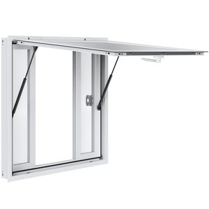 Finestra di concessione 36 "x 36" in lega di alluminio per camion di cibo 4 portone orizzontale scorrevole porta gancio trascinamento 85 gradi finestra di servizio - Product Image 1
