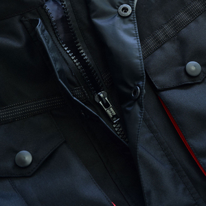 Chaqueta de Motocicleta Impermeable y Transpirable Negra y Roja, Protección UV, Manga Larga, Equipo de Motociclismo Textil para Todas las Estaciones, Carreras de Autos al Aire Libre - Product Image 5