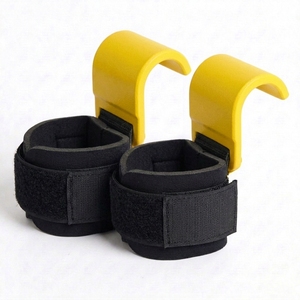 Men's Women's Heavy Duty Breathable Neoprene Wrist Support Customizable Options Non-Slip Strength Training Hook Fitness - Product Image 4