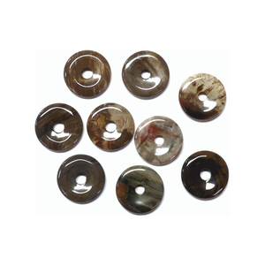 Donuts de Cristal Natural, Donuts de Piedra Petrificada, Gemas de Cristal, Gemas de Reiki, Donuts Curativos, Ágata, Mayorista - Product Image 2
