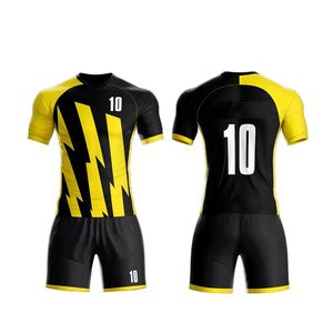 Conjunto de Uniforme de Fútbol de Diseño Personalizado para Hombre y Mujer, Ligero, Transpirable, de Secado Rápido, Proveedor de Ropa Deportiva de Poliéster para Equipos - Product Image 3