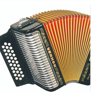 Hohner 3500 FB Corona II 31 boutons FBbEB Accordéon diatonique blanc avec sac et sangles - Product Image 2
