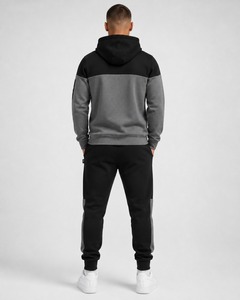 Survêtements de sport respirants de haute qualité pour hommes, tenues de jogging personnalisables avec logo, survêtements de gym oversize, ensembles de survêtements d'hiver unis, fabrication OEM - Product Image 2