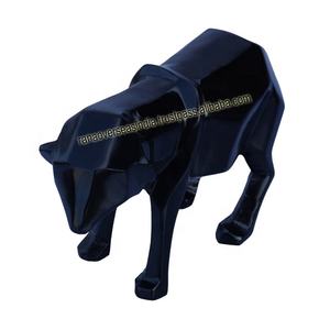 Estatuilla de Animal de Color negro escultura Metal aluminio Animal estatua para el hogar Oficina restaurante Decoración - Product Image 5