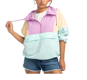 Chaqueta cortavientos para exteriores para mujer, ligera, impermeable, con logotipo personalizado, nuevo estilo a la moda, al por mayor - Product Image 1
