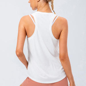<b>Women's</b> Crew Neck Knitted Tank Top Solid Color Breathable Eco-Friendly Casual Regular Length Custom Streetwear <b>Sleeveless</b> <b>Shirt</b> - Product Image 2
