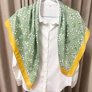 Écharpes en soie polyester satin de haute qualité pour femmes, printemps été automne, impression personnalisée, grands bandanas en soie pour événements - Product Image 5