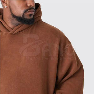 Sudaderas con Capucha de Primera Calidad, Lavadas al Ácido, 100% Algodón, Suaves, Cálidas para Invierno, con Forro Polar, Lisas, Casuales, con Logotipo Personalizado - Product Image 4