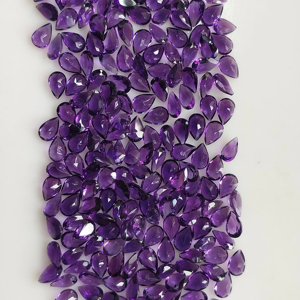 Ametista Africana Natural, Corte Pera de 6x4MM, Color Morado, Gema Suelta de la Mejor Calidad para Joyería - Product Image 5