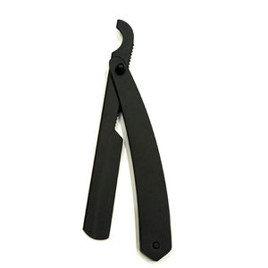 Rasoir droit de barbier de haute qualité en acier inoxydable bicolore pour hommes, rasoir de barbier à lame simple pour le rasage - Product Image 6