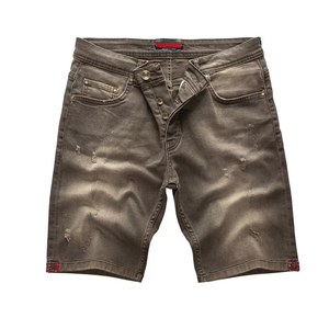 กางเกงยีนส์ลำลองผู้ชาย DAIZEN STAR INTERNATIONAL ทรงกลางเอว ผ้าเดนิมฟอกสีอ่อน ปักลาย ระบายอากาศได้ดี เป็นมิตรกับสิ่งแวดล้อม แห้งเร็ว มีซิปและกระดุม - Product Image 1