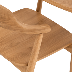 Ensemble de salle à manger ARTERRA Premium en teck massif, éco-responsable, fait main, avec table ronde à lattes et fauteuils modernes pour maison et villa - Product Image 4
