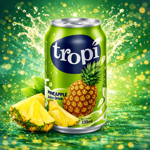 Jugo de Frutas Tropi 330ml – Sabor Cóctel de Piña y Tamarindo – Bebida Enlatada con Certificación Halal, Proveedor OEM - Product Image 4