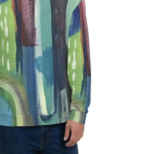 Sweat-shirt pull-over pour homme 2026, motif abstrait, coupe classique, col rond, tricoté en polyester, imprimé par sublimation, pour l'automne - Product Image 6