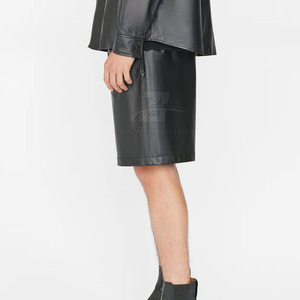 Pantalones cortos de cuero para hombre, diseño personalizado, precio al por mayor, último diseño en pantalones cortos de cuero. - Product Image 2