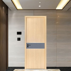 DEWOO Portes modernes en WPC Intérieur étanche avec bois et PVC pour hôtels, maisons, villages et chambres à coucher Surface finie - Product Image 1