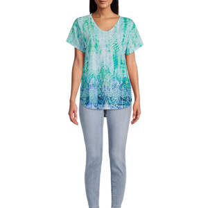 Camiseta Personalizada para Mujer, Orgánica, con Estampado Completo, de Alta Calidad, Sublimada, de Poliéster y Spandex, OEM - Product Image 4