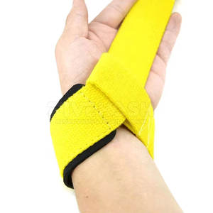 Muñequeras para gimnasio, soporte para ejercicios, levantamiento de pesas, correas de algodón, agarre antideslizante para entrenamiento de fuerza y fitness - Product Image 5