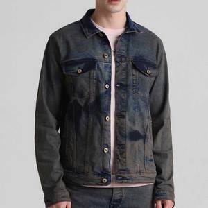 Pakistan Manufacturer Good Quality Jeans <b>Jacket</b> For <b>Men</b> Cotton Made Online Selling Fresh Piece <b>Men</b> <b>Denim</b> <b>Jacket</b> - Product Image 1