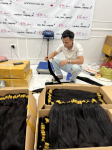 Cabello Humano Remy Virgen Vietnamita 100% con Cutícula Alineada, a Granel, de 10 a 40 Pulgadas, para Decoloración - Product Image 6