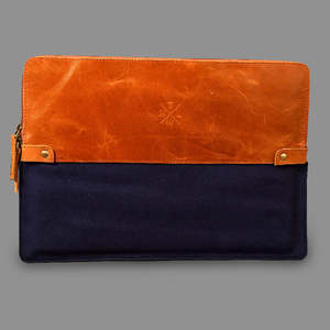 Housse pour ordinateur portable en cuir véritable, motif imprimé, personnalisable avec logo, pour voyages d'affaires, luxe - Product Image 4