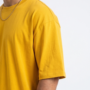 เสื้อยืดคอกลมทรงหลวม ผ้าฝ้ายเจอร์ซีย์ 100% ระบายอากาศได้ดี สไตล์สตรีทแวร์ สีพื้น สำหรับผู้ชายไซส์ใหญ่ - Product Image 6