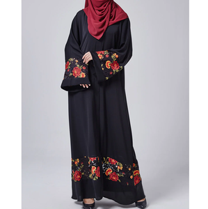 Abaya imprimée tendance en promotion, vente en gros, abaya islamique pour femmes, abaya musulmane à ouverture frontale, designs personnalisés, broderies, abayas respirantes - Product Image 2