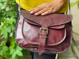 Bolso bandolera de cuero auténtico hecho a mano para mujer, bolso cruzado elegante, bolso de cuero personalizado de grano completo - Product Image 3