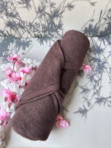 Toalla de Baño de Algodón Tejido, Antimicrobiana, de Secado Rápido y Ecológica, de Color Sólido para Uso Doméstico - Product Image 3