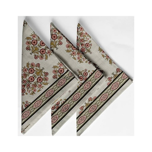 Ensemble de luxe de 2 serviettes en coton à bordure en dentelle papillon aquarelle 45x45cm 170 GSM pour dîner de mariage romantique et vente en gros - Product Image 6