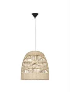 Best Supplier Bamboo Rattan Pendant Lamp Handwoven <b>Light</b> <b>Fixture</b> for Hospitality Design - Product Image 1