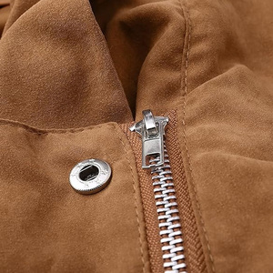 Women <b>Suede</b> Leather <b>Jacket</b> Modern Style Soft Luxury Finish Winter Wear OEM Supplier - Product Image 4