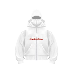 Sweat à capuche zippé pour homme 100 % coton, le plus vendu, avec cagoule intégrée, effet délavé, style streetwear, pour l'hiver, avec poche - Product Image 4