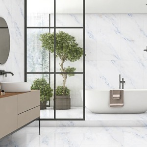 Azulejos de Porcelana Cola Blue Sólidos Antibacterianos Modernos de 600x1200 mm para Pisos y Paredes en Proyectos Hoteleros y Residenciales - Product Image 1
