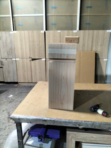 SANYANG Modern Birch MDF Kitchen Cabinet Door <b>Panel</b> <b>Light</b> Oak Finish Easy Installation - Product Image 1