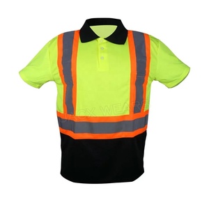 เสื้อโปโลแบบมีแถบสะท้อนแสงติดทนสูงเสื้อสะท้อนแสงโลโก้ออกแบบได้ตามต้องการ - Product Image 2