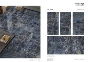 Carreaux de porcelaine effet sucre, dimensions 60x120cm, 600x1200mm, 24x48, pour projets de design d'intérieur haut de gamme pour murs et sols. - Product Image 3