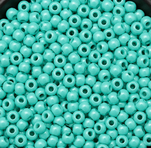 Perles de rocaille rondes Jaunty 8'0 Turquoise Preciosa (verre et verre soufflé) en vrac pour la fabrication de bijoux DIY, l'artisanat et la broderie - Product Image 2