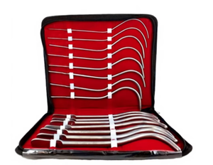 Juego de sondas uretrales Guyon de 15 piezas, acero inoxidable, instrumentos quirúrgicos manuales, certificación CE Clase I, para quirófano, Numisma - Product Image 5