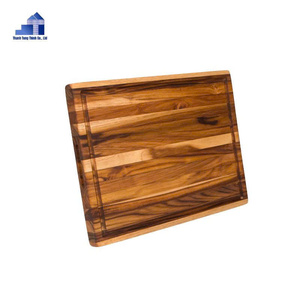Handmade Wooden Rectangle Cutting Board Kitchen Gadget Storage Holder Single Tier - Product Image 4