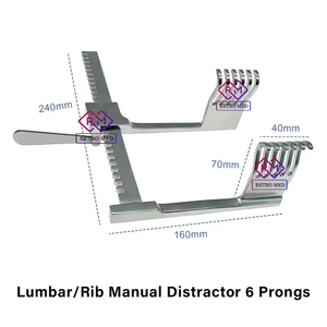 Retractor de Hueso Lumbar/Ústico, Distractor Manual de 6 Puntas, Instrumentos Quirúrgicos Ortopédicos Multifuncionales de MEDICAB INSTRUMENTS - Product Image 6