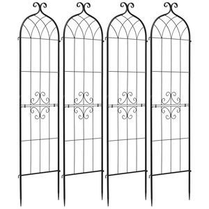 Traliccio da Giardino 60 x 15 Pollici, Verniciato a Polvere, per Rose, 4 Pezzi con Comoda Chiusura, Altezza 6 Piedi - Product Image 1