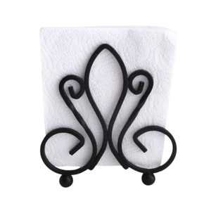 New Decorative Design Geometric Iron Napkin Holder With Matte <b>Black</b> Powder Coated Finished For Hotel Decor For Outdoor Decor - Product Image 1